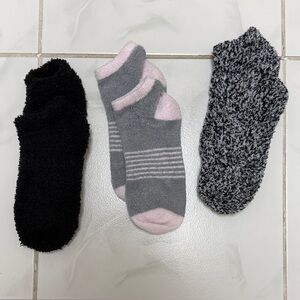a new day Cozy Black, Pink, and Gray Socks Set